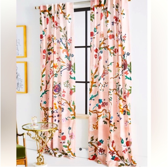 Anthropologie Other - ♥️… Anthropologie Cecilia Floral Pair Curtains